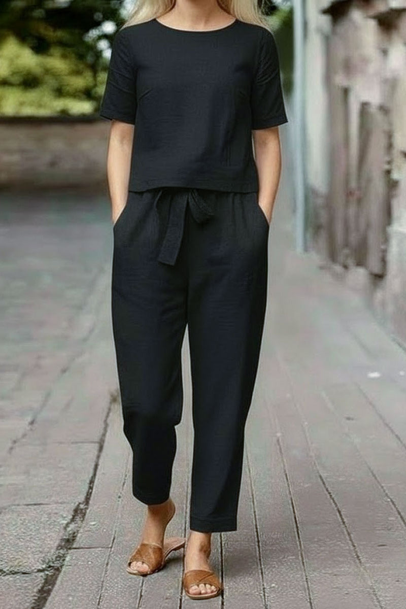100% Cotton Linen Monochrome Co-ord