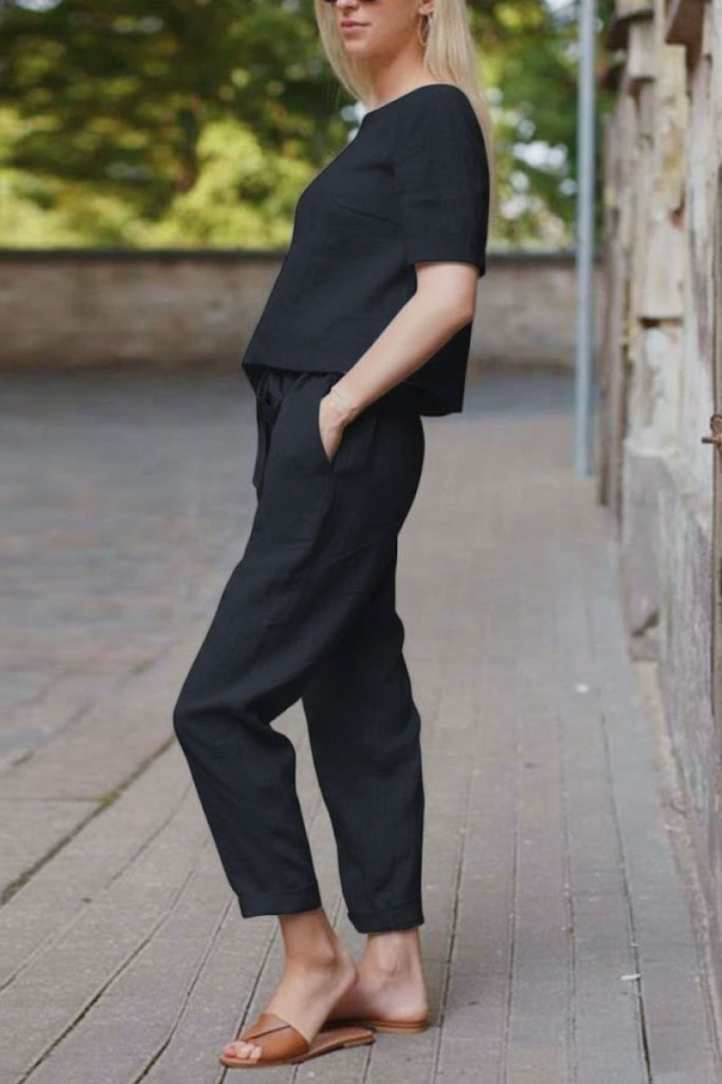 100% Cotton Linen Monochrome Co-ord