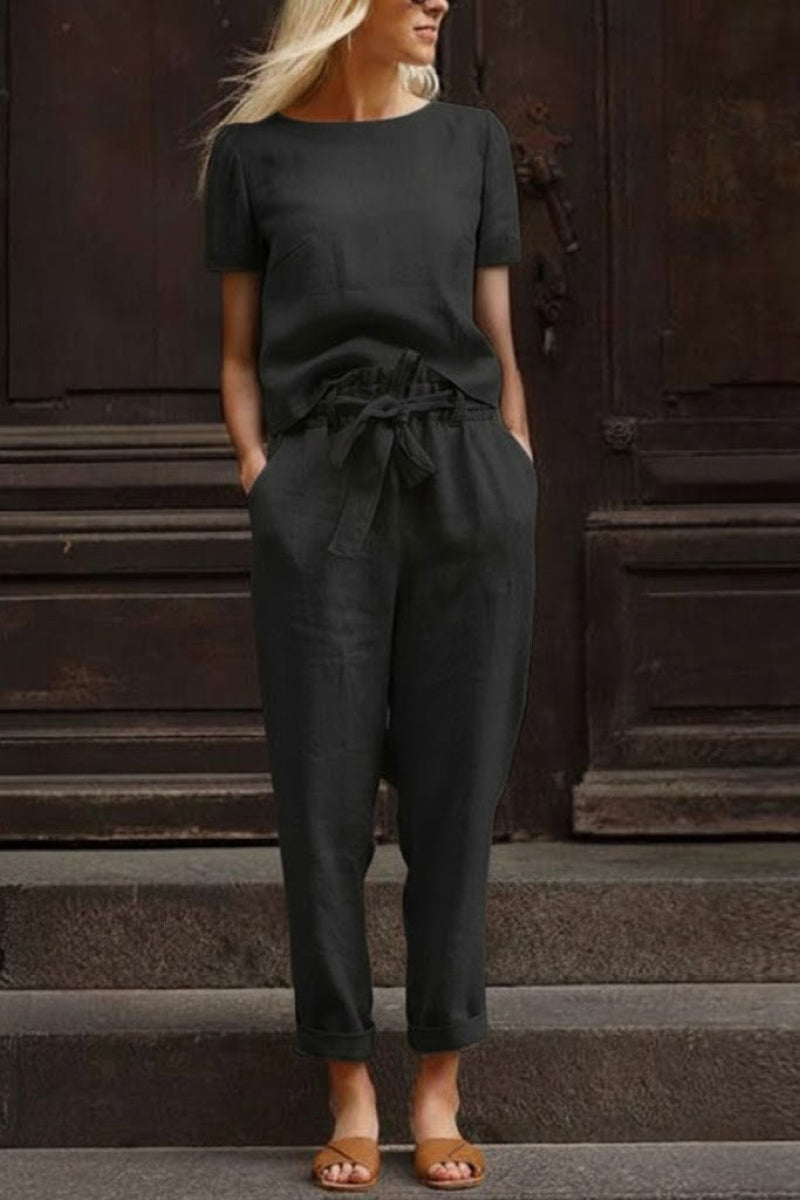 100% Cotton Linen Monochrome Co-ord