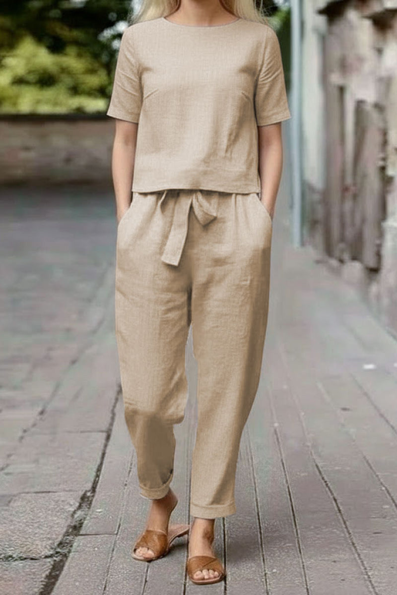 100% Cotton Linen Monochrome Co-ord