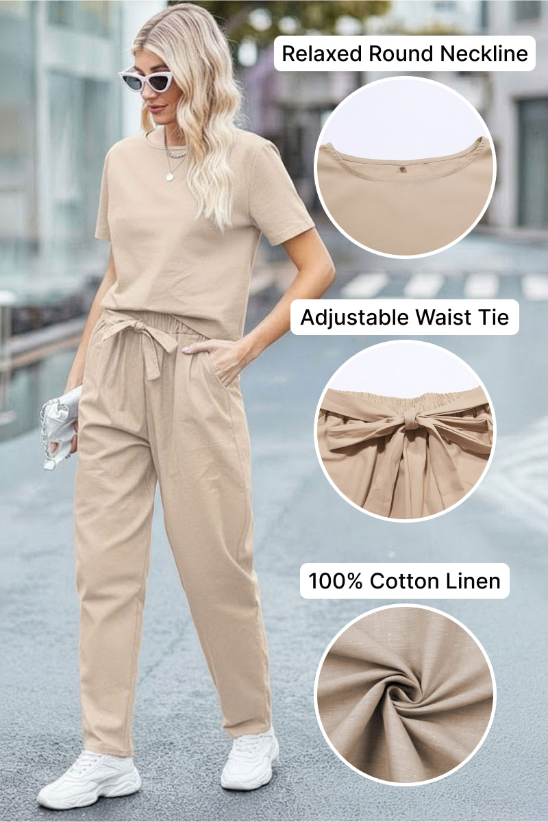 100% Cotton Linen Monochrome Co-ord