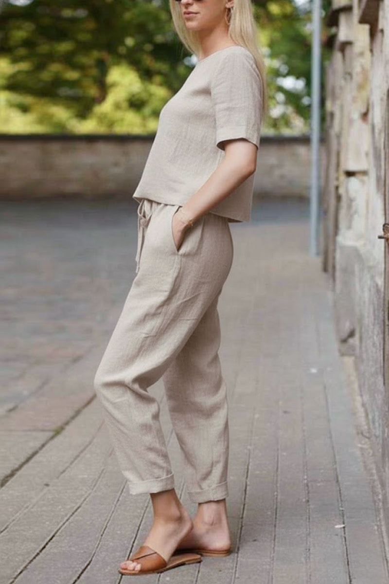 100% Cotton Linen Monochrome Co-ord