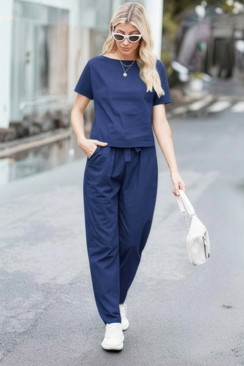100% Cotton Linen Monochrome Co-ord
