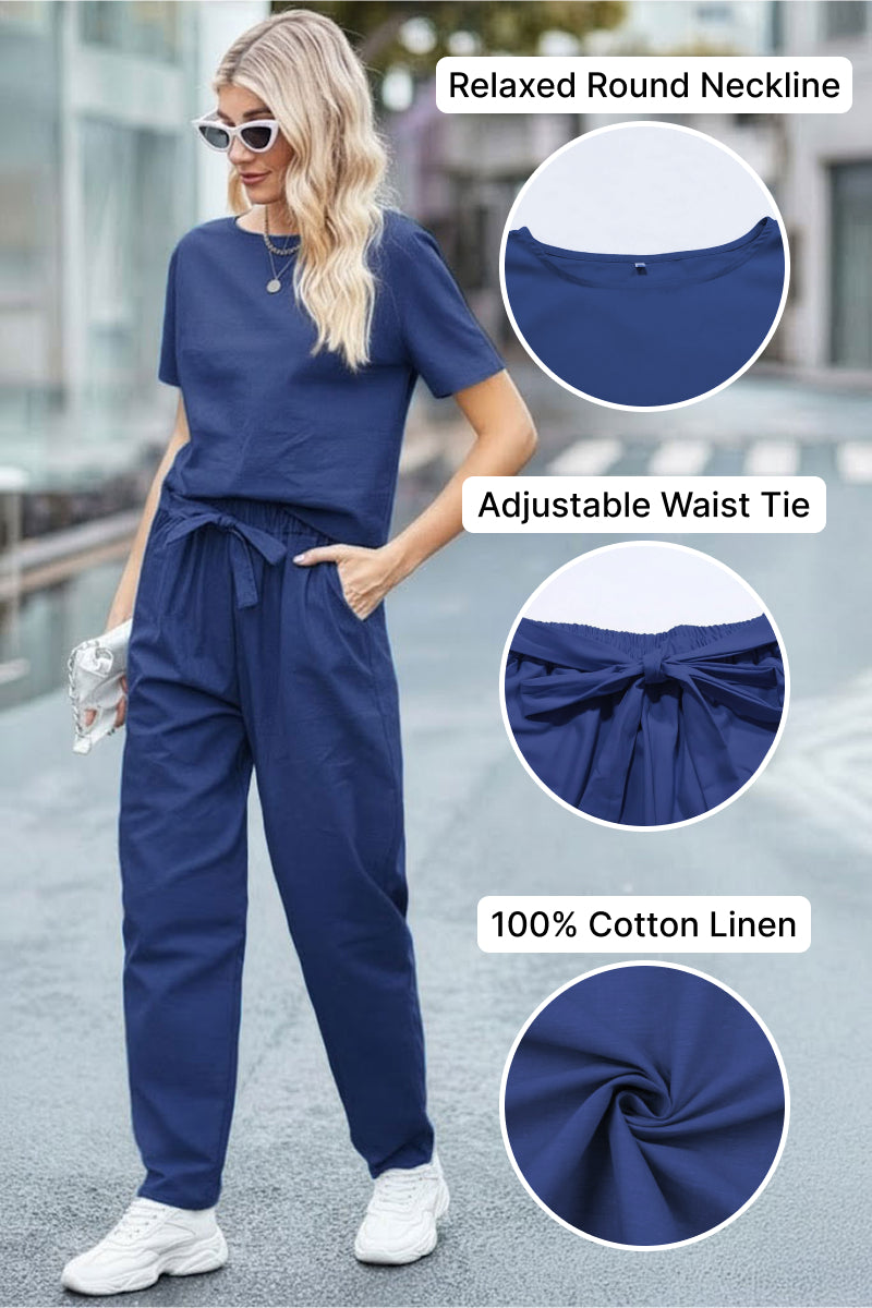 100% Cotton Linen Monochrome Co-ord