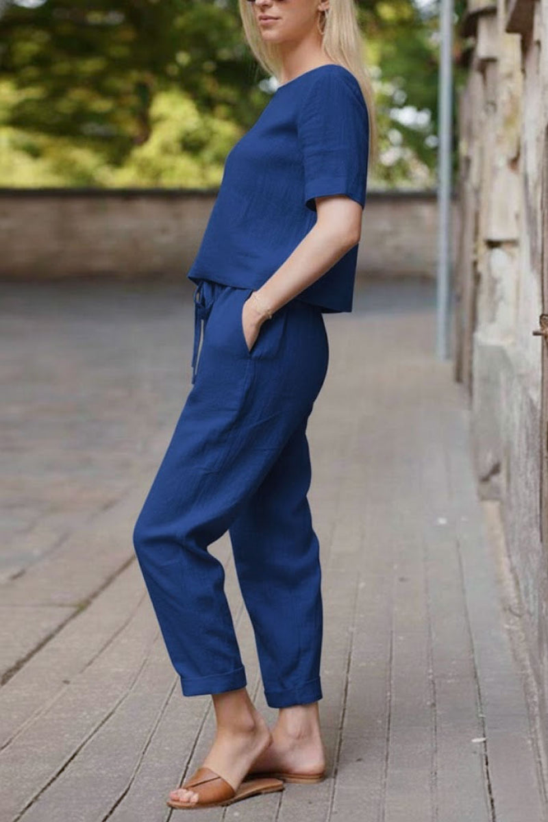 100% Cotton Linen Monochrome Co-ord