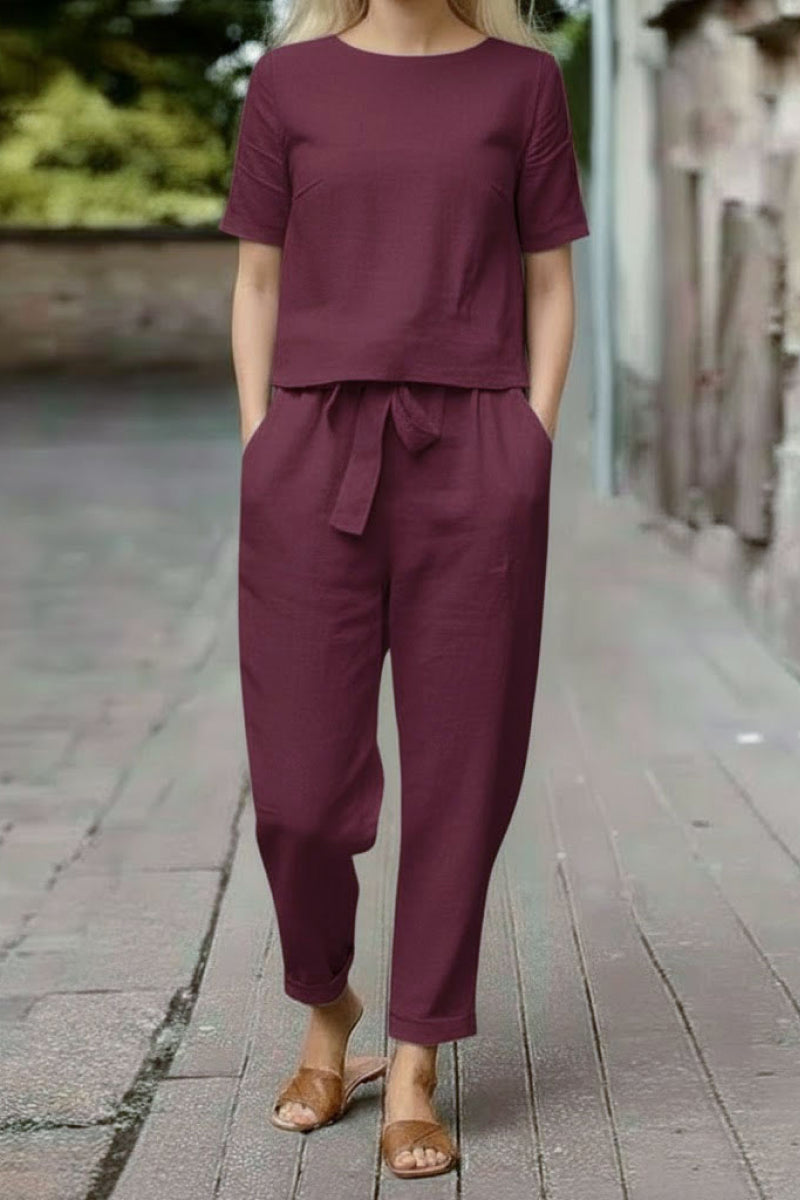 100% Cotton Linen Monochrome Co-ord