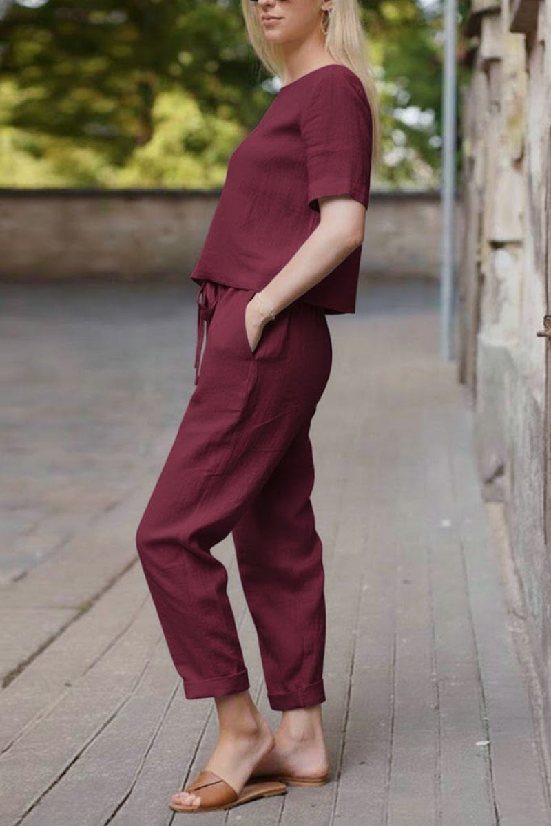 100% Cotton Linen Monochrome Co-ord