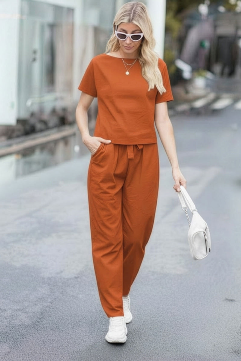 100% Cotton Linen Monochrome Co-ord