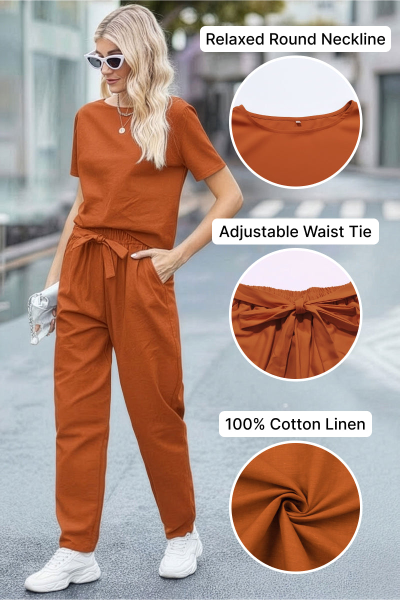 100% Cotton Linen Monochrome Co-ord