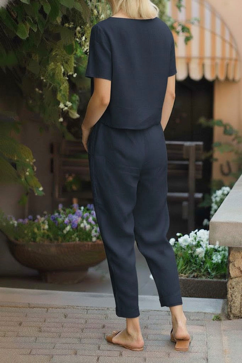 100% Cotton Linen Monochrome Co-ord