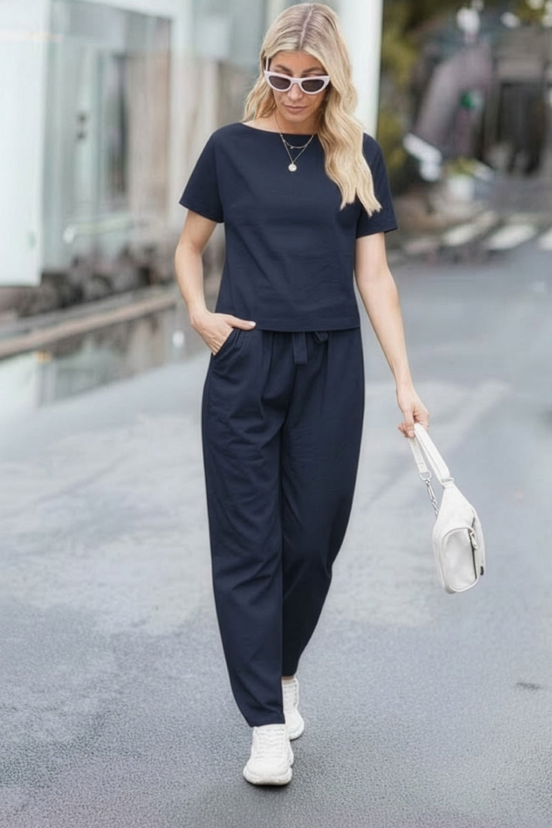 100% Cotton Linen Monochrome Co-ord