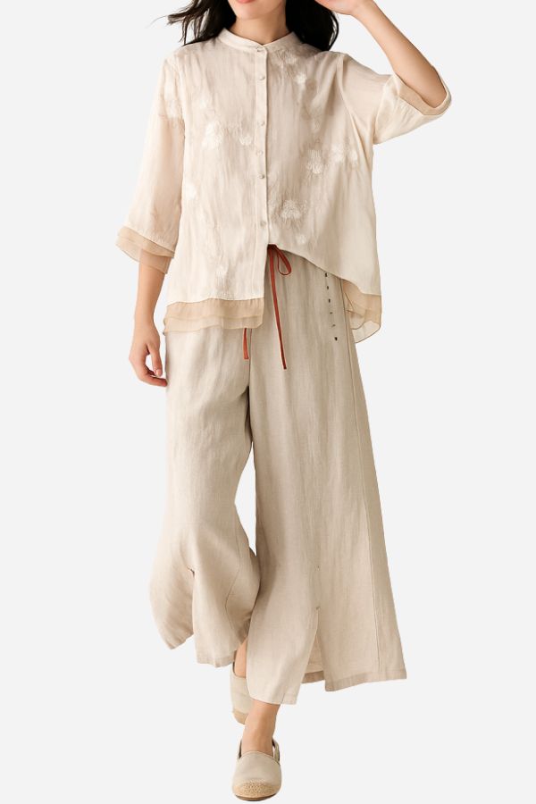 100% Cotton Linen Tuscany Rise 2 Piece Set