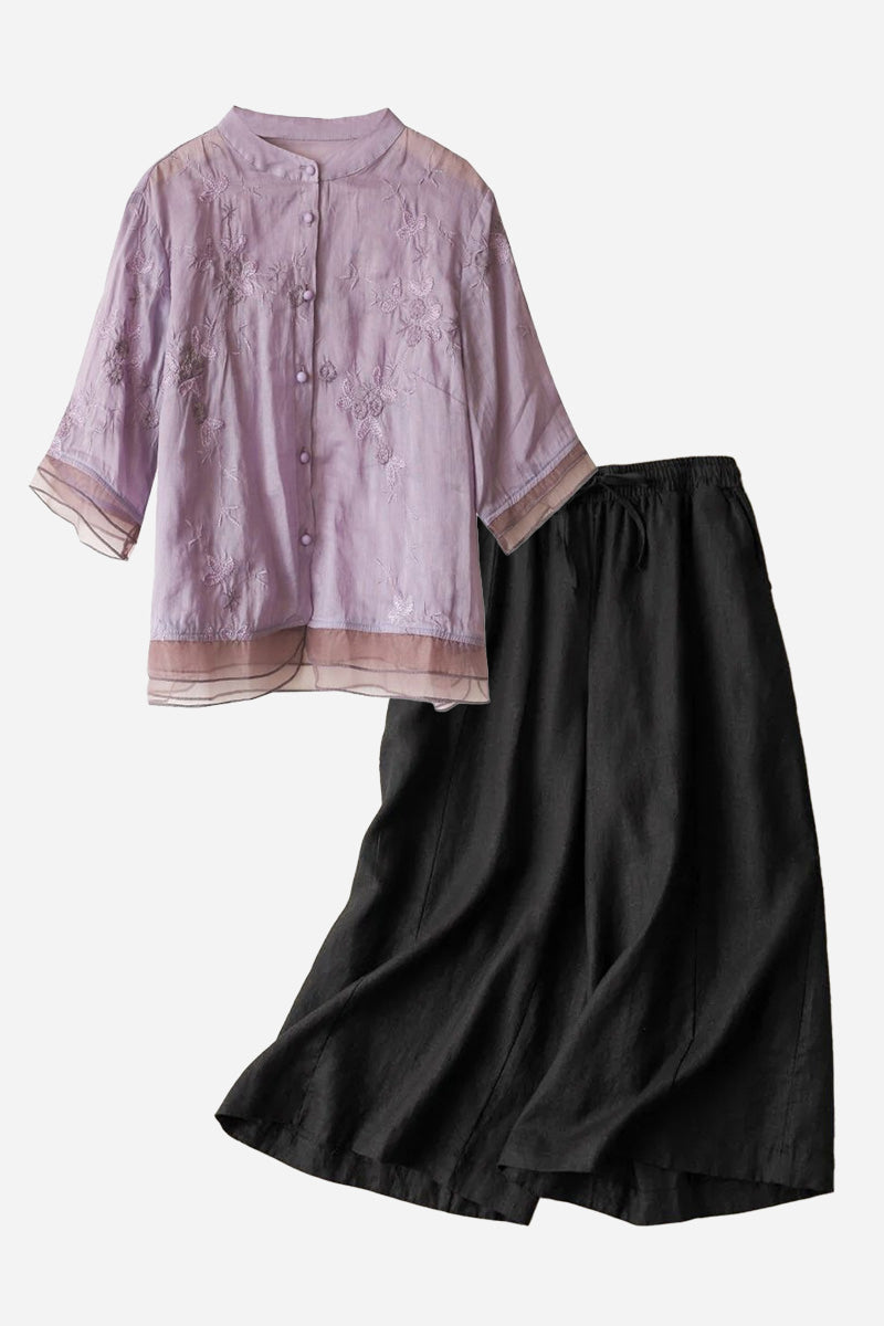 100% Cotton Linen Tuscany Rise 2 Piece Set