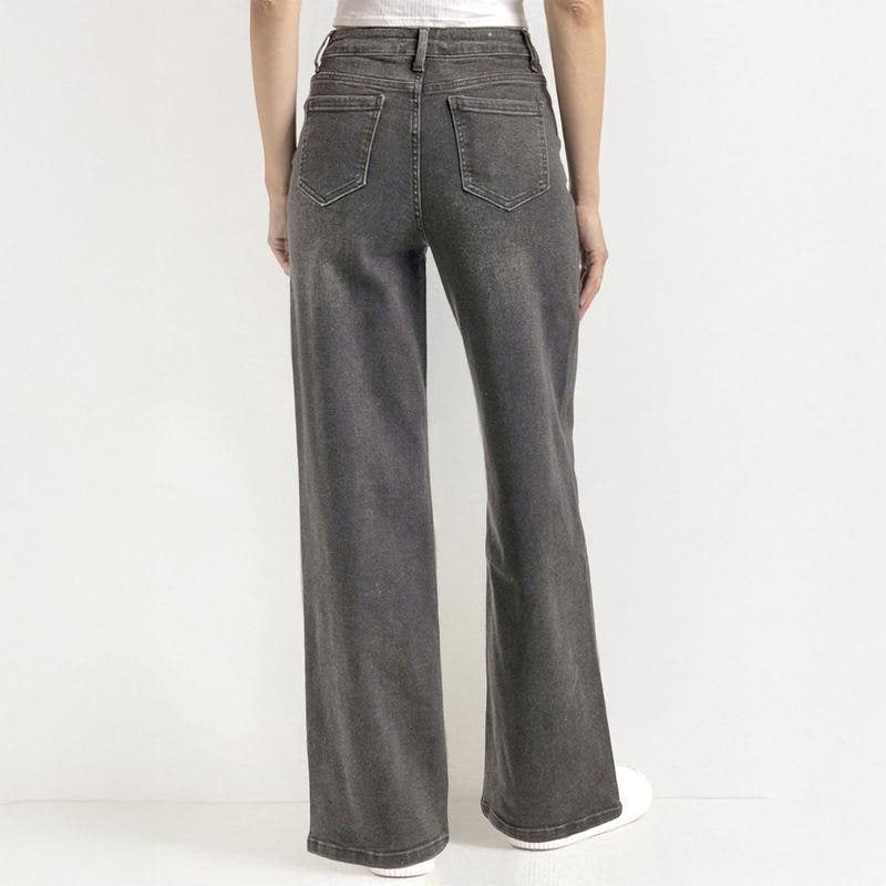 Casual Wide-leg High-waist Women's Jeans