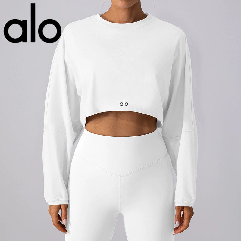 Breathable Round Neck Long Sleeve Fitness T-shirt