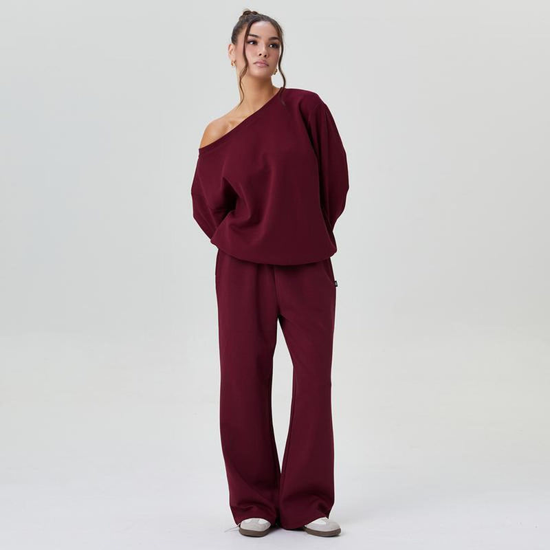 Casual Long-Sleeve Solid Color Sweatshirt Pullover