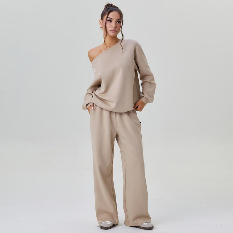Casual Long-Sleeve Solid Color Sweatshirt Pullover