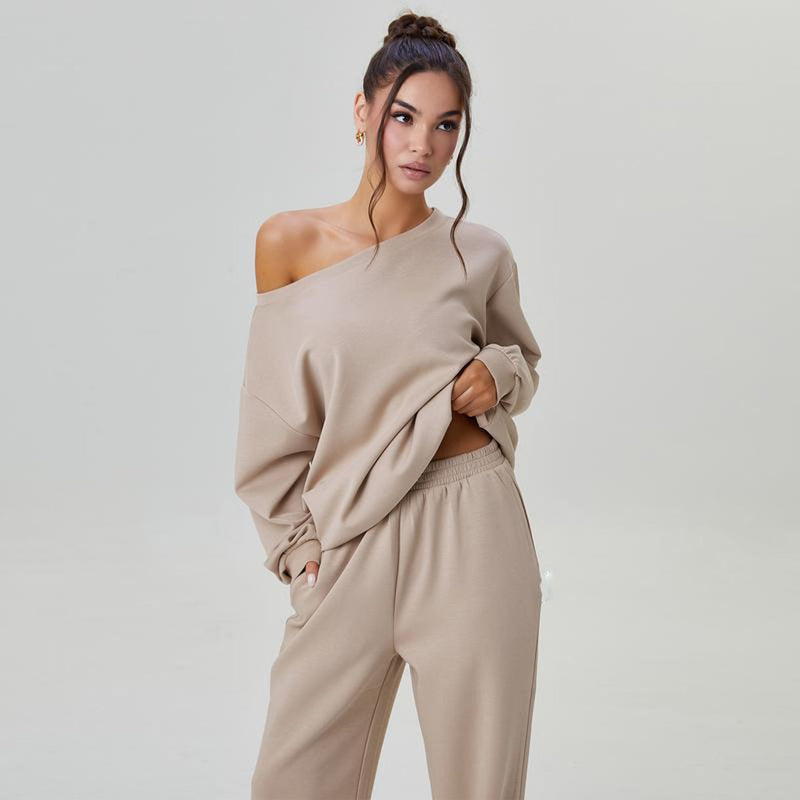 Casual Long-Sleeve Solid Color Sweatshirt Pullover