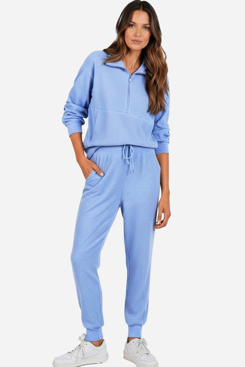 Unisex Half-Zip Sweat Set