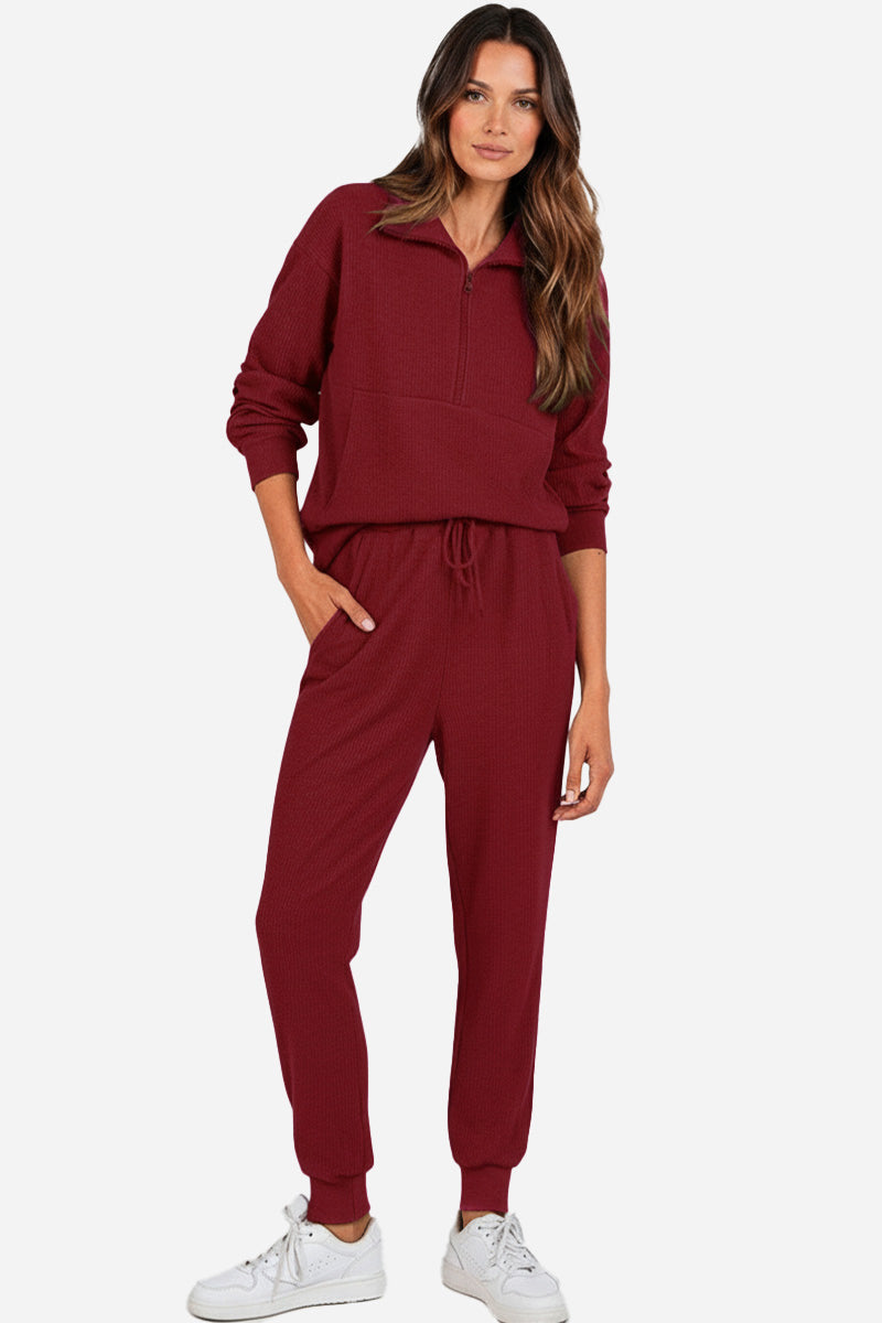 Unisex Half-Zip Sweat Set