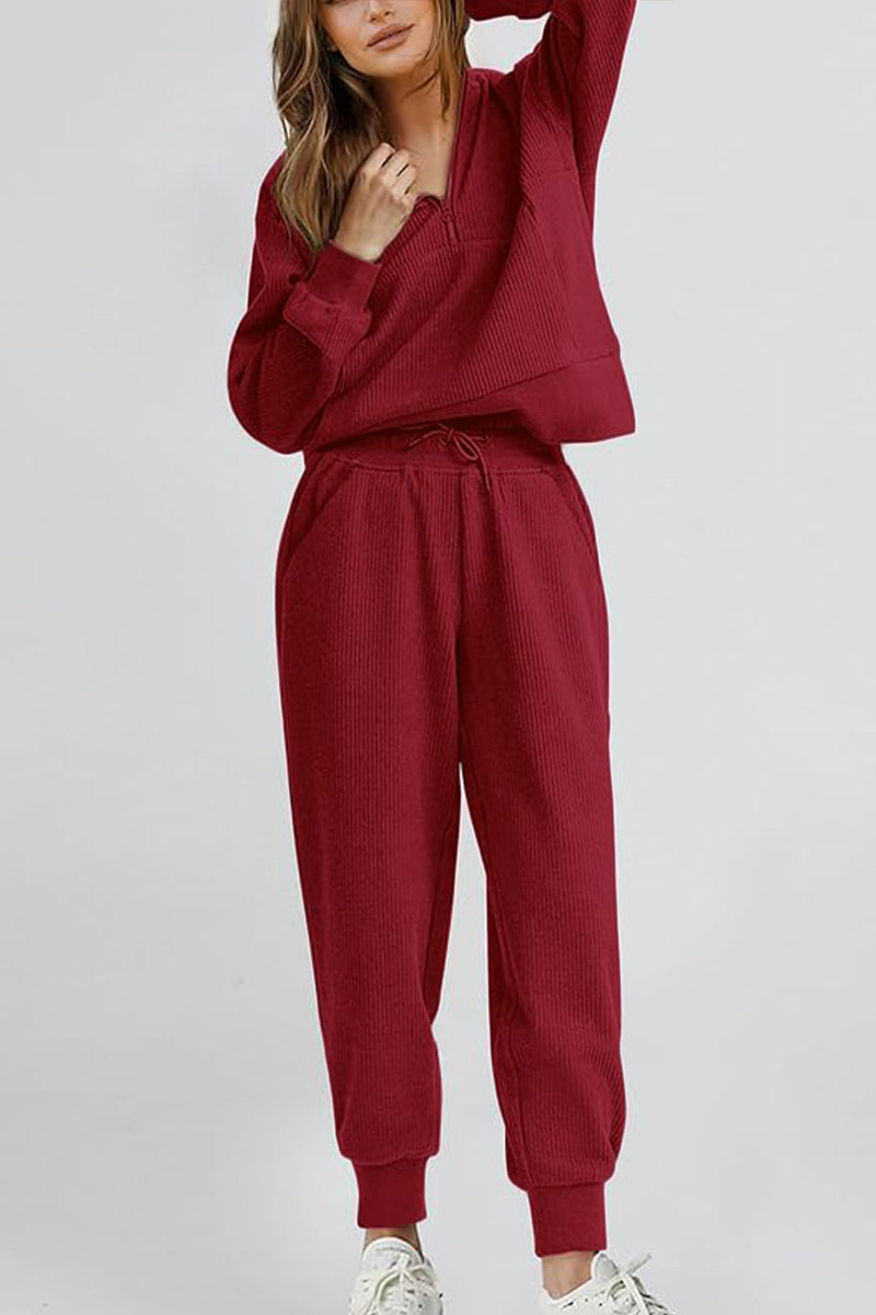 Unisex Half-Zip Sweat Set