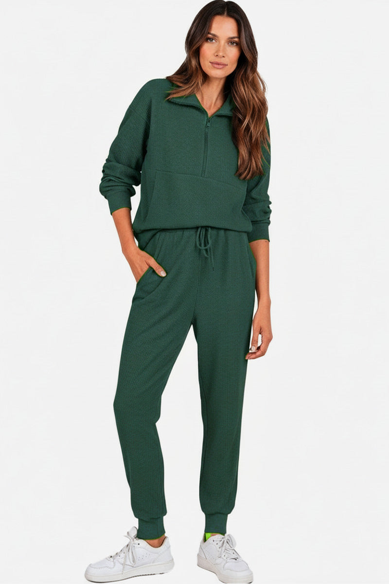 Unisex Half-Zip Sweat Set