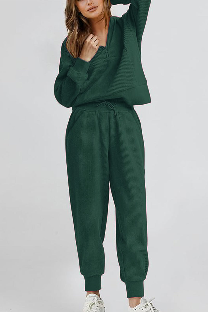 Unisex Half-Zip Sweat Set