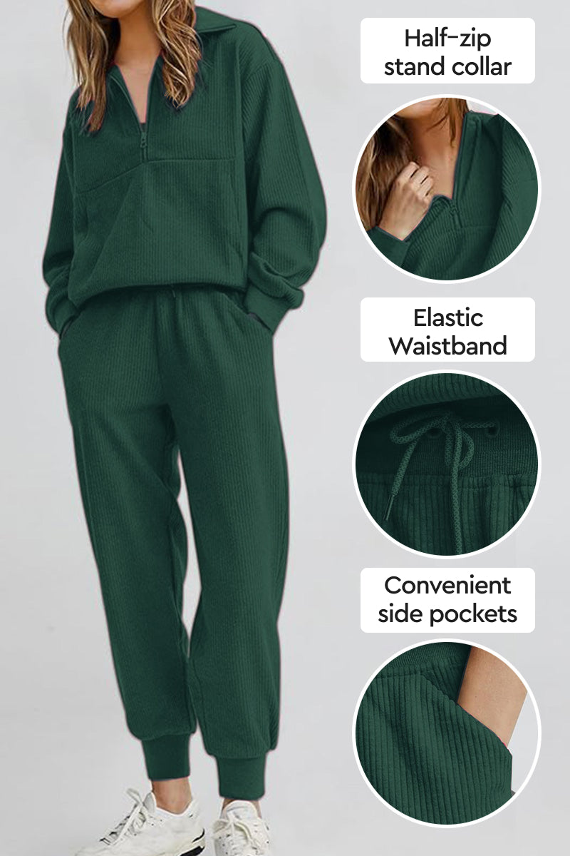 Unisex Half-Zip Sweat Set