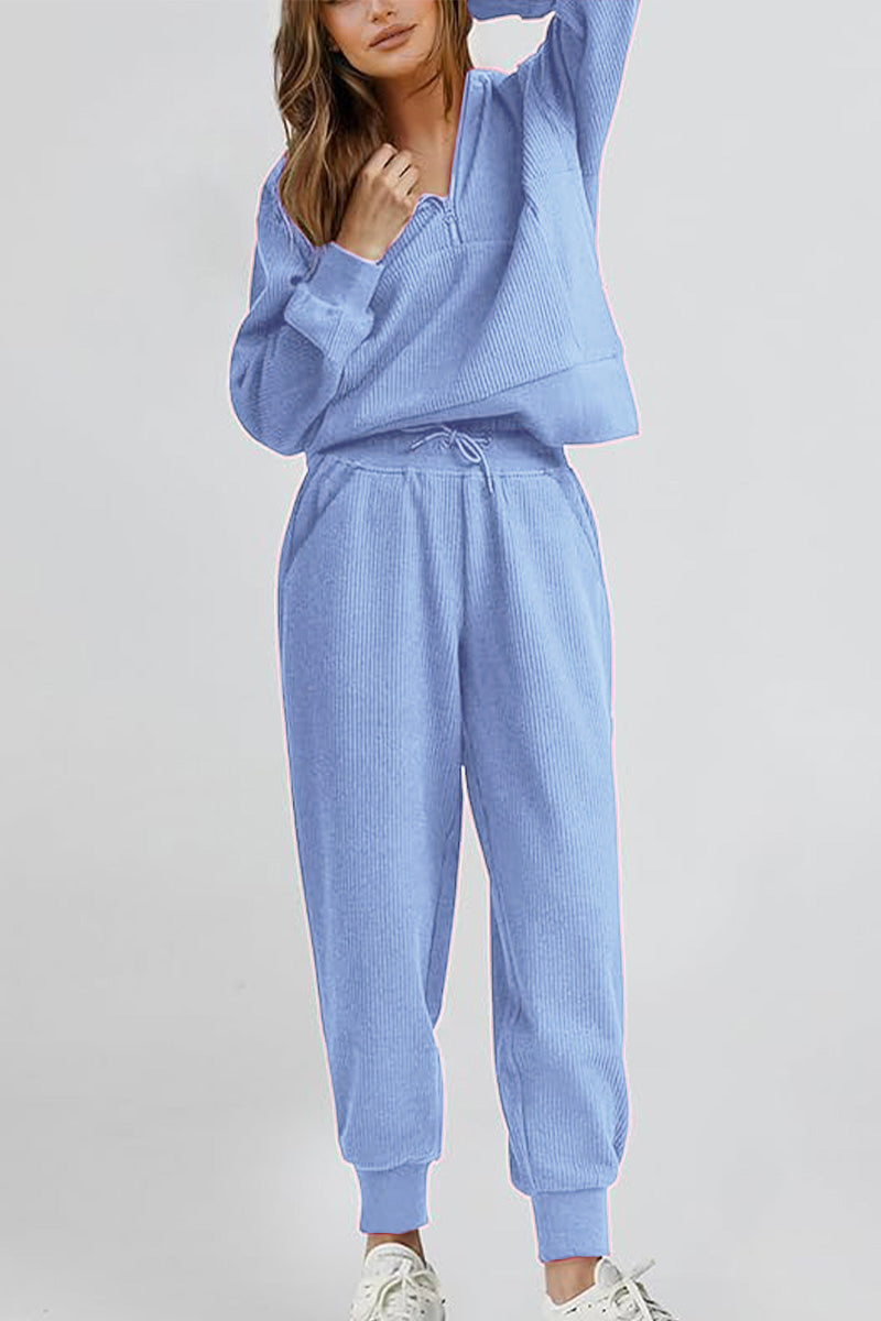 Unisex Half-Zip Sweat Set
