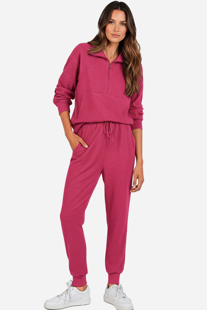 Unisex Half-Zip Sweat Set