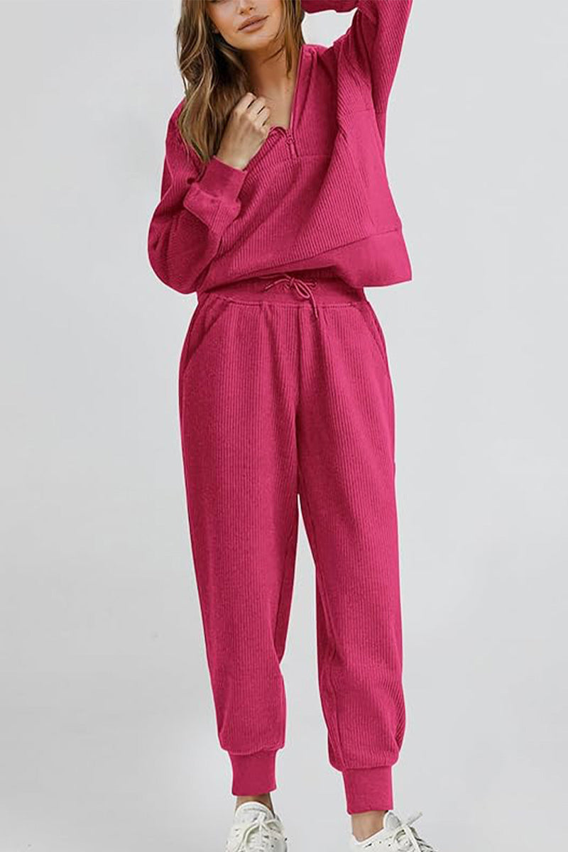 Unisex Half-Zip Sweat Set