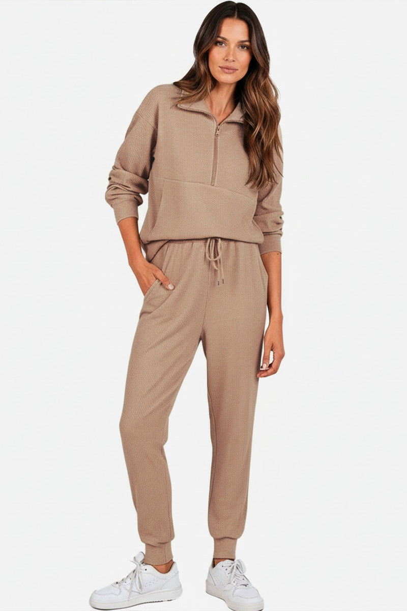 Unisex Half-Zip Sweat Set