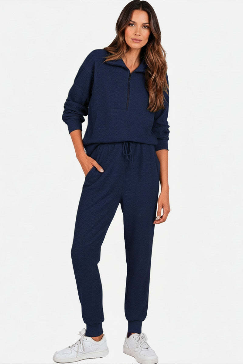 Unisex Half-Zip Sweat Set