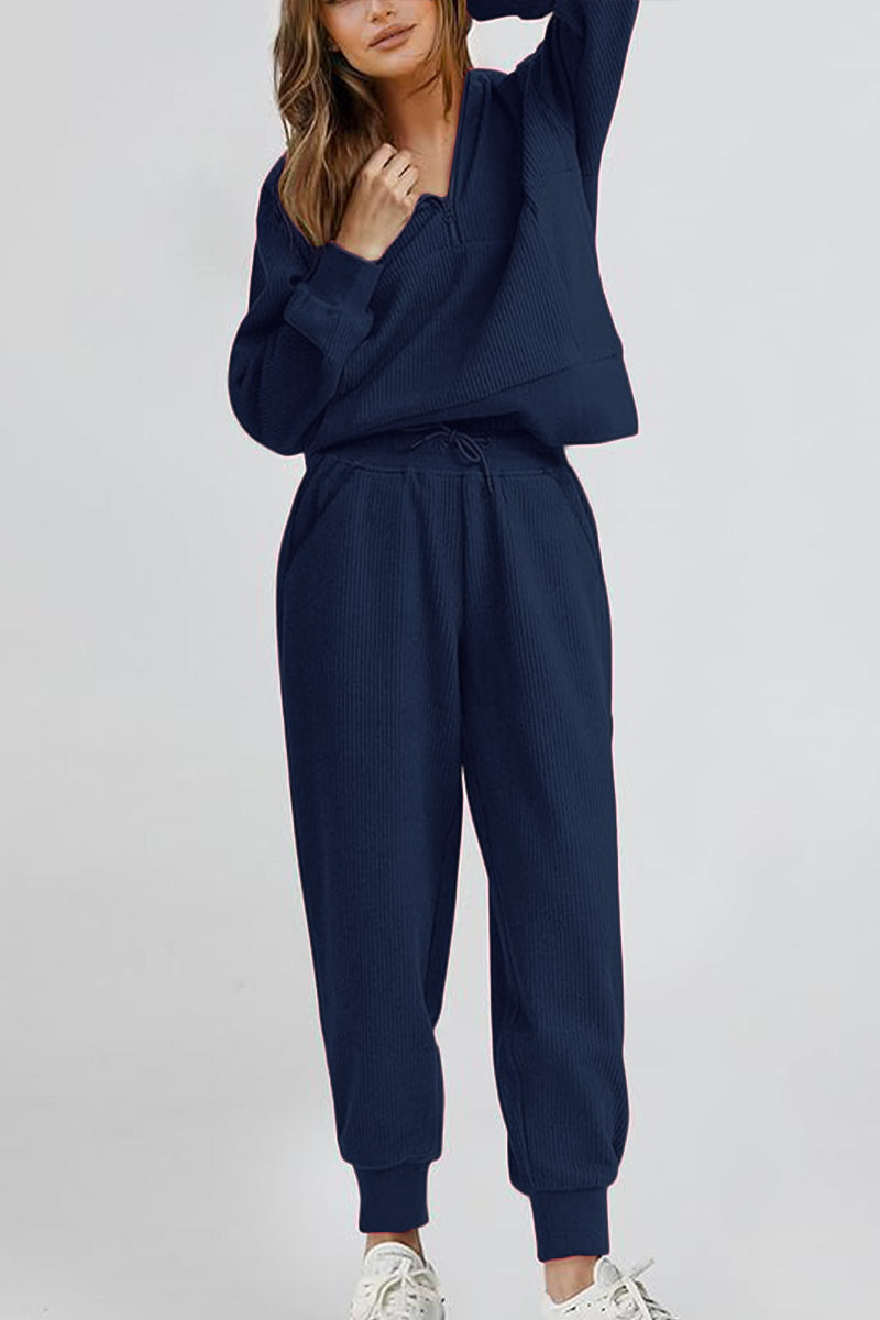 Unisex Half-Zip Sweat Set