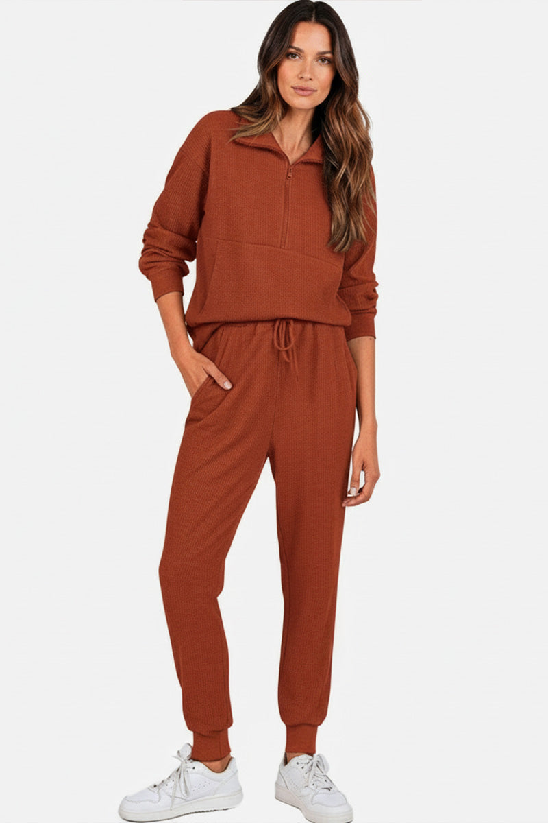 Unisex Half-Zip Sweat Set