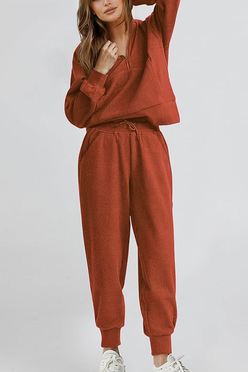 Unisex Half-Zip Sweat Set