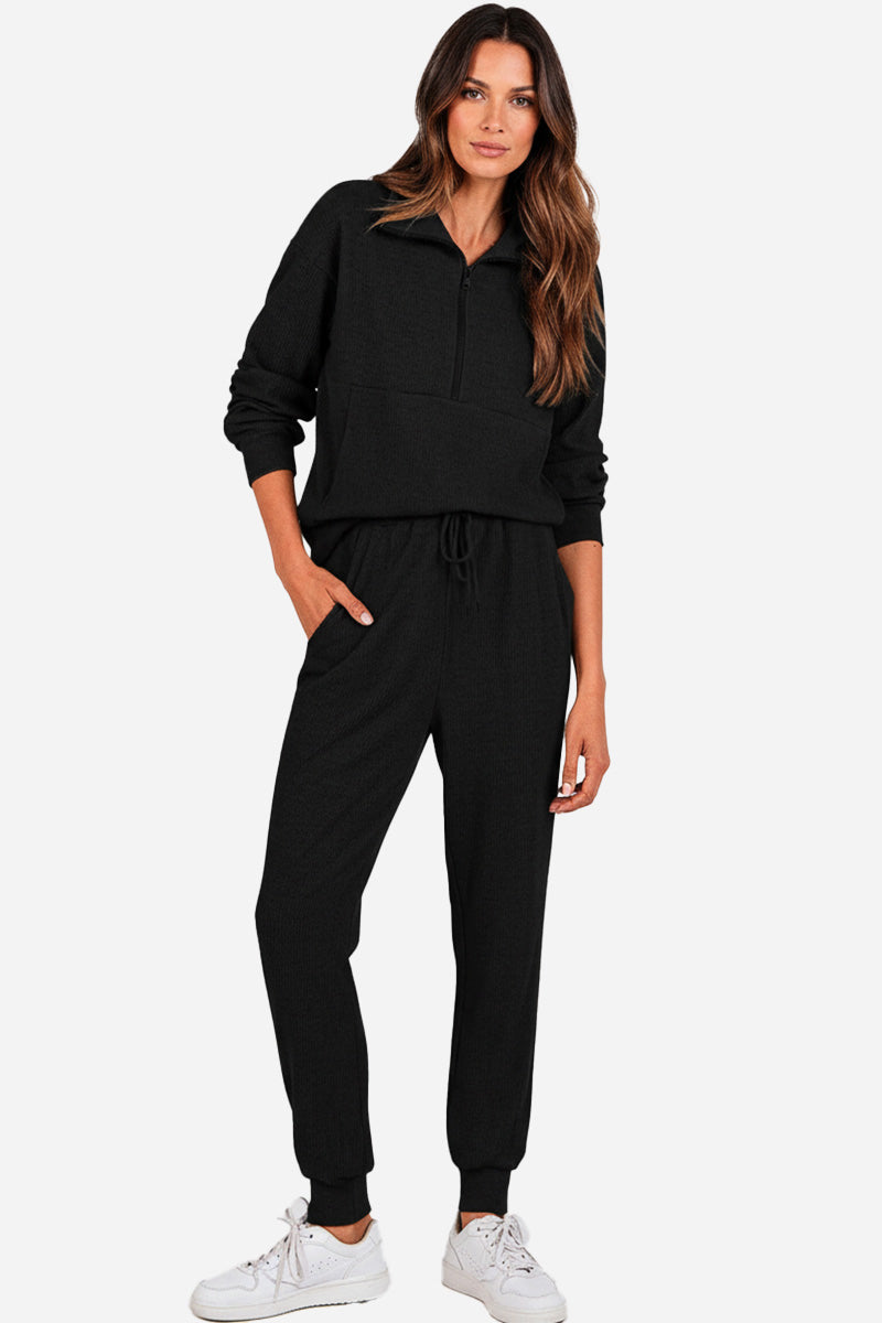 Unisex Half-Zip Sweat Set
