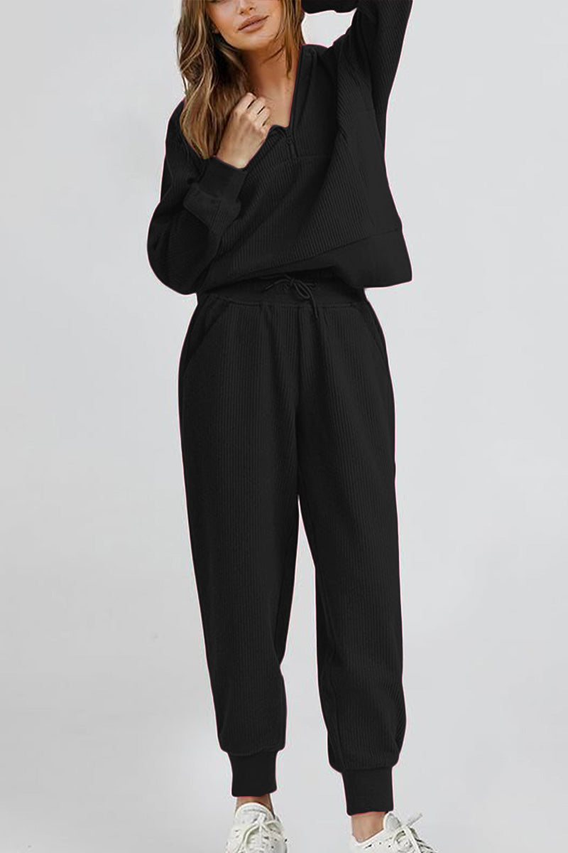 Unisex Half-Zip Sweat Set