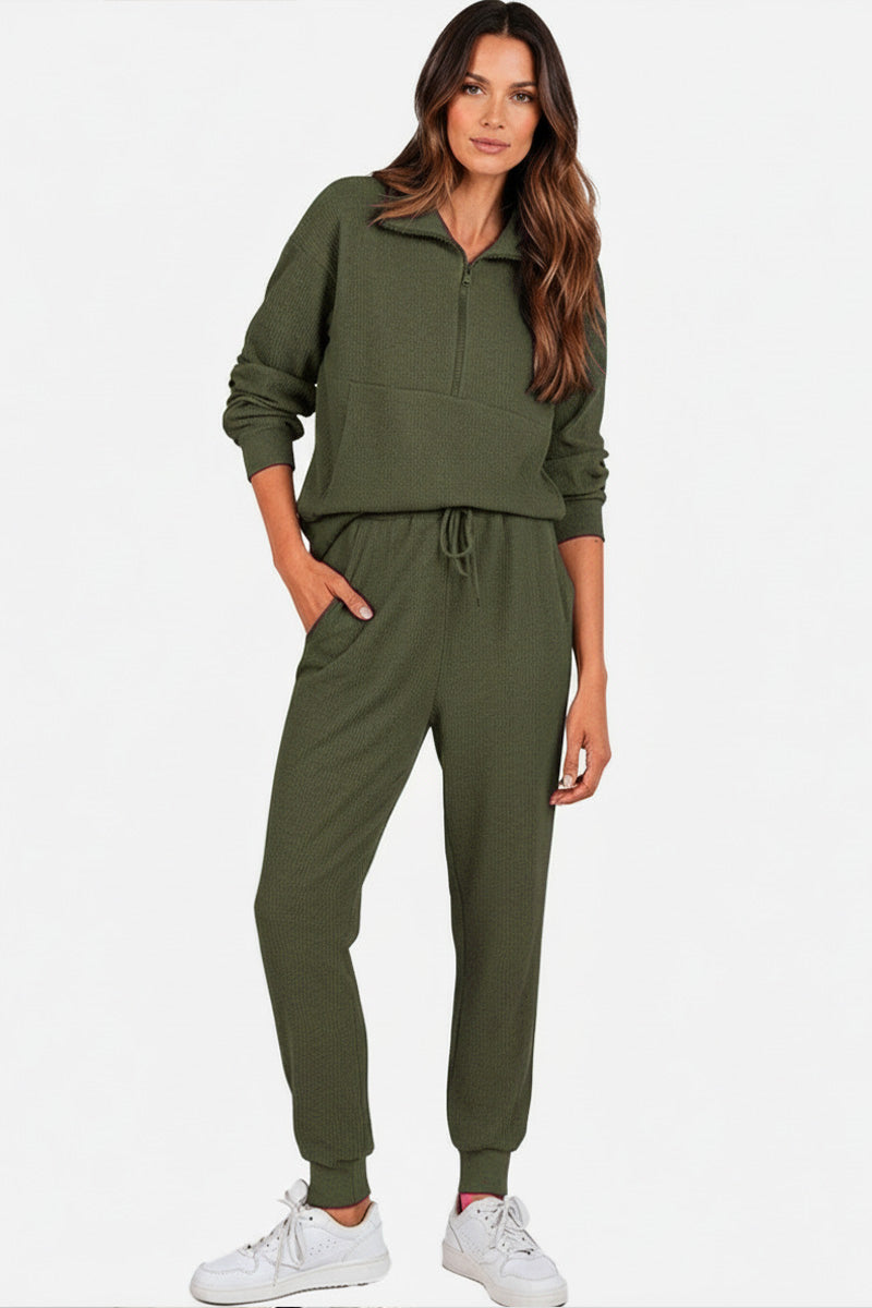 Unisex Half-Zip Sweat Set