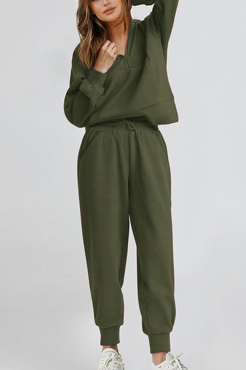 Unisex Half-Zip Sweat Set