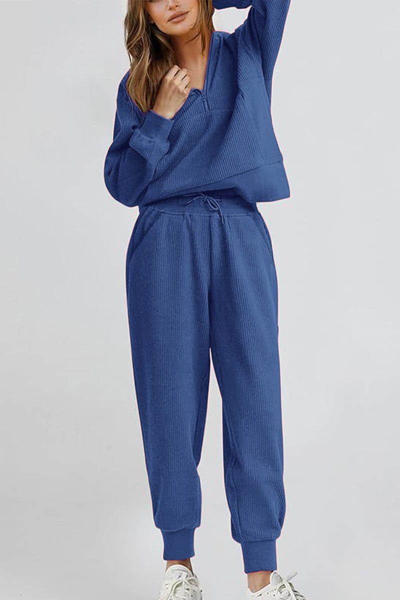 Unisex Half-Zip Sweat Set