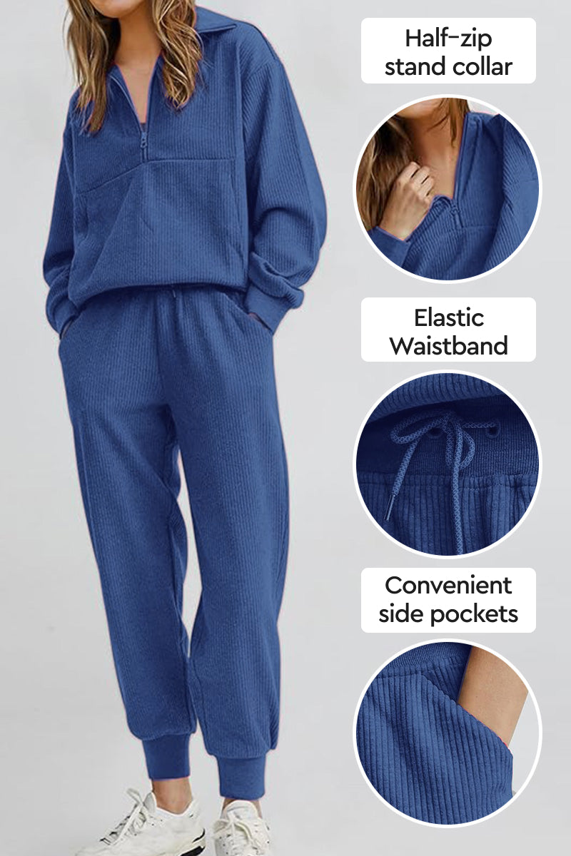 Unisex Half-Zip Sweat Set