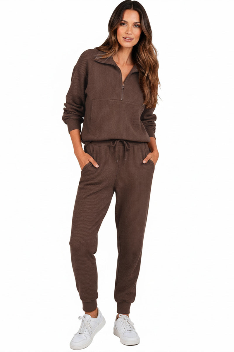 Unisex Half-Zip Sweat Set