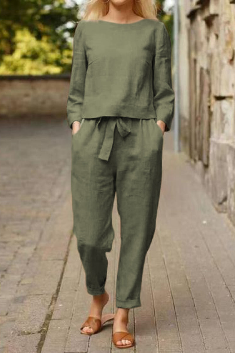 Cotton-Linen Monochrome Capsule