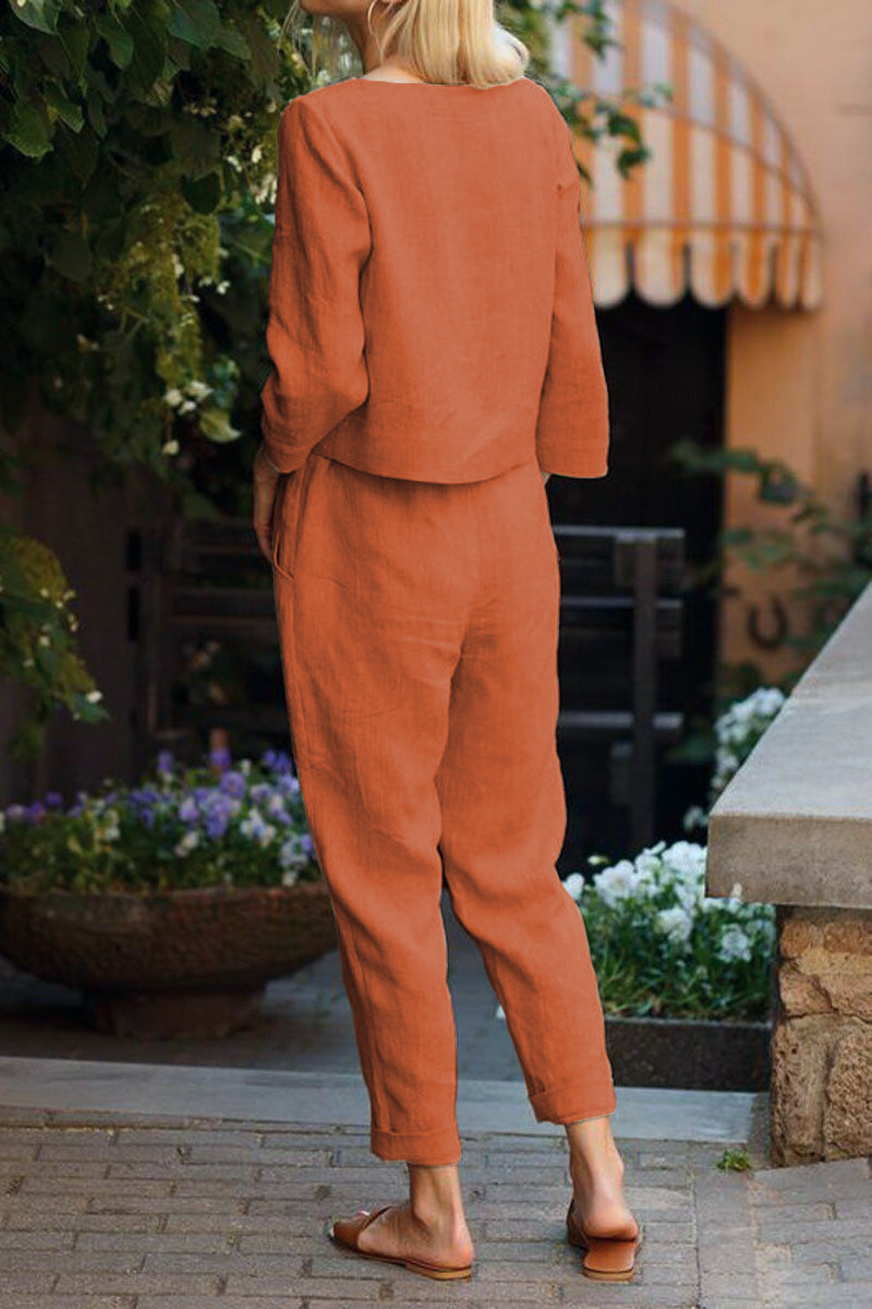 Cotton-Linen Monochrome Capsule