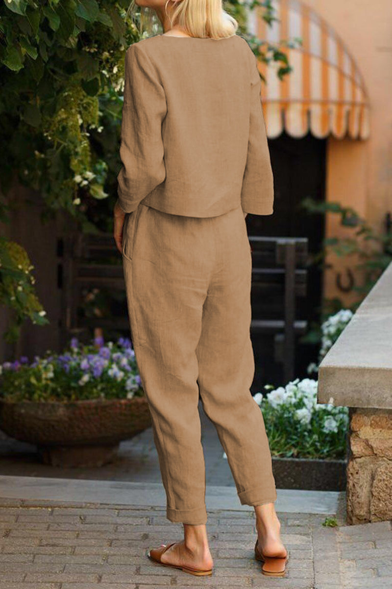 Cotton-Linen Monochrome Capsule