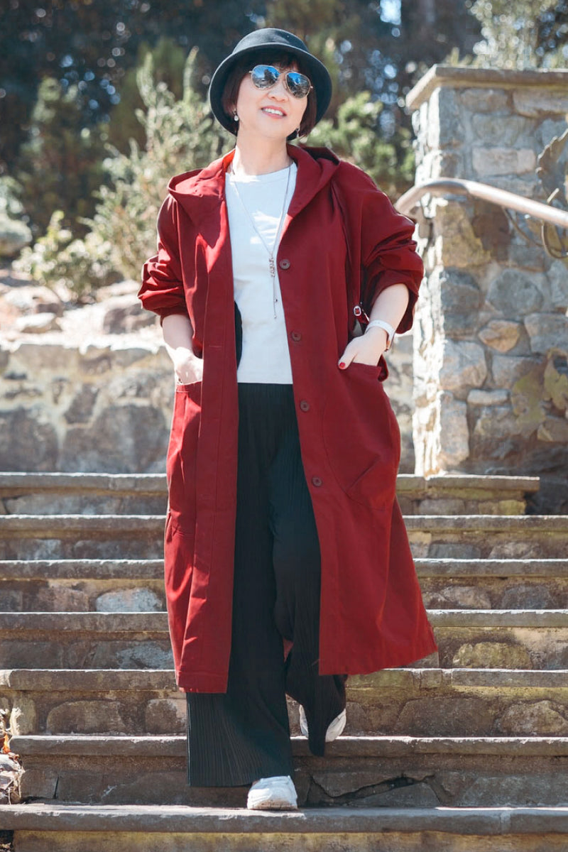 One Size Fits All Oversized Water Resistant Windbreaker Jacket