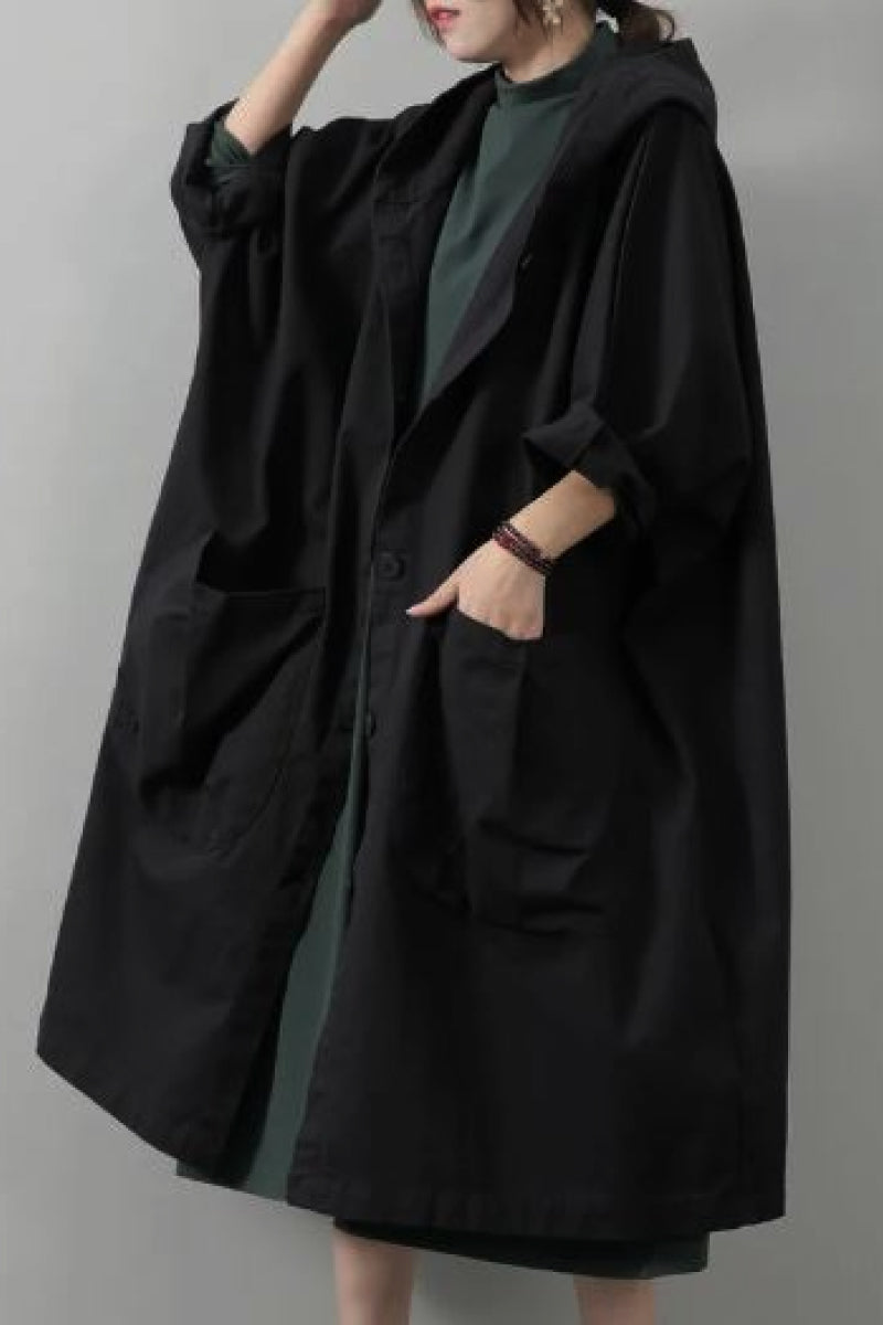 One Size Fits All Oversized Water Resistant Windbreaker Jacket
