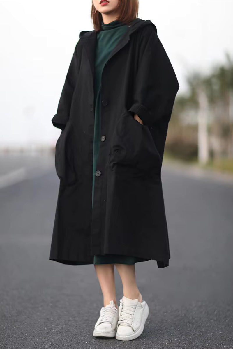 One Size Fits All Oversized Water Resistant Windbreaker Jacket