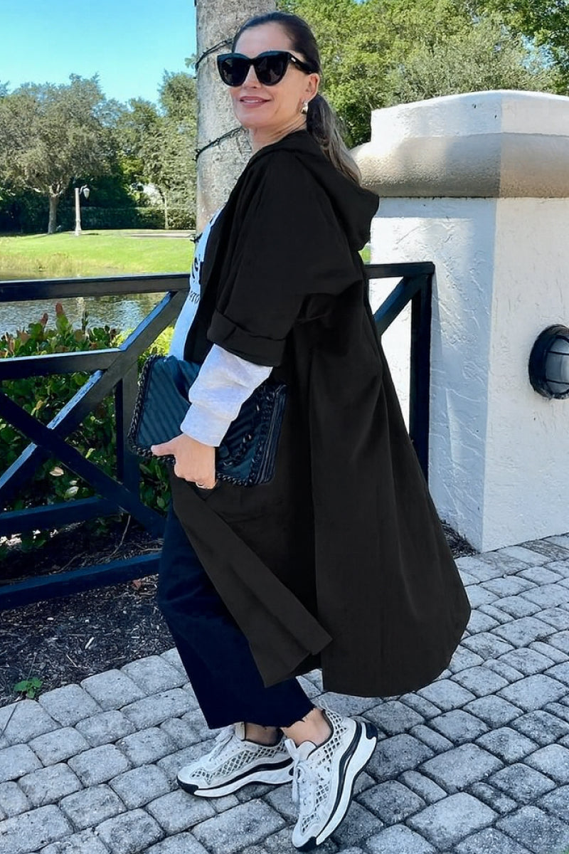 One Size Fits All Oversized Water Resistant Windbreaker Jacket